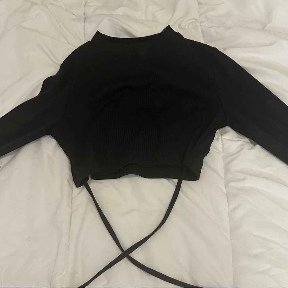 Black tie front top